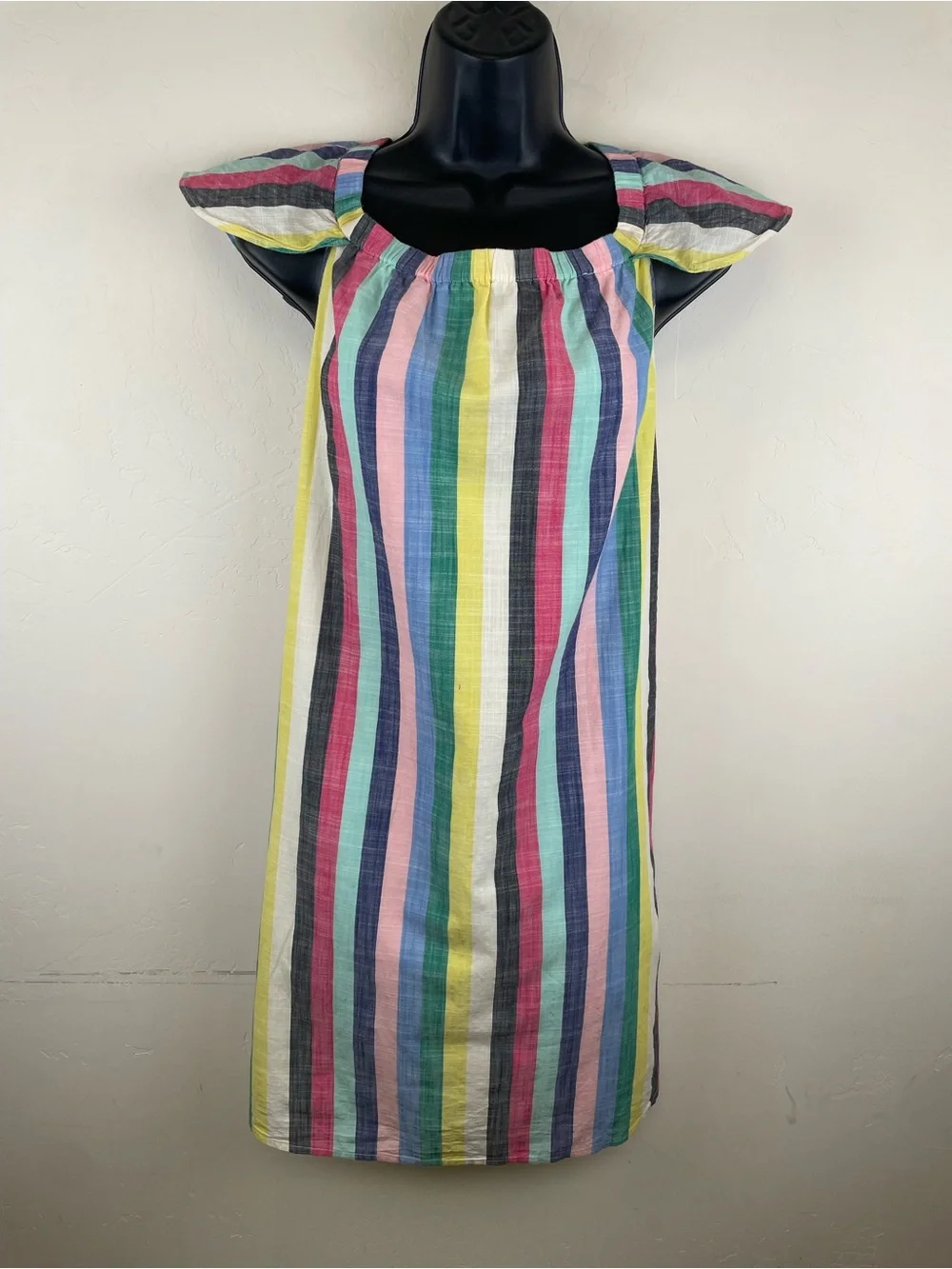 J. Crew Multicolor Vertical Stripe Cotton Sundress